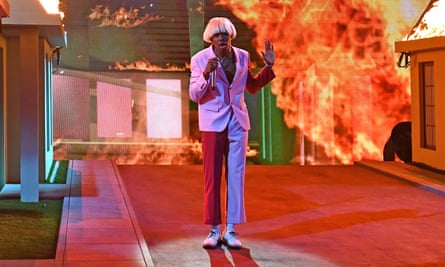 ‘It’s just a politically correct way to say the n-word’ ... Tyler, the Creator performs at the Grammys.