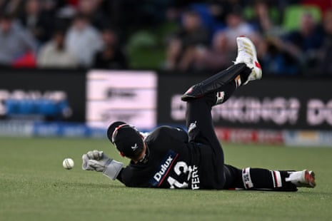 Tim Seifert drops Jos Buttler.