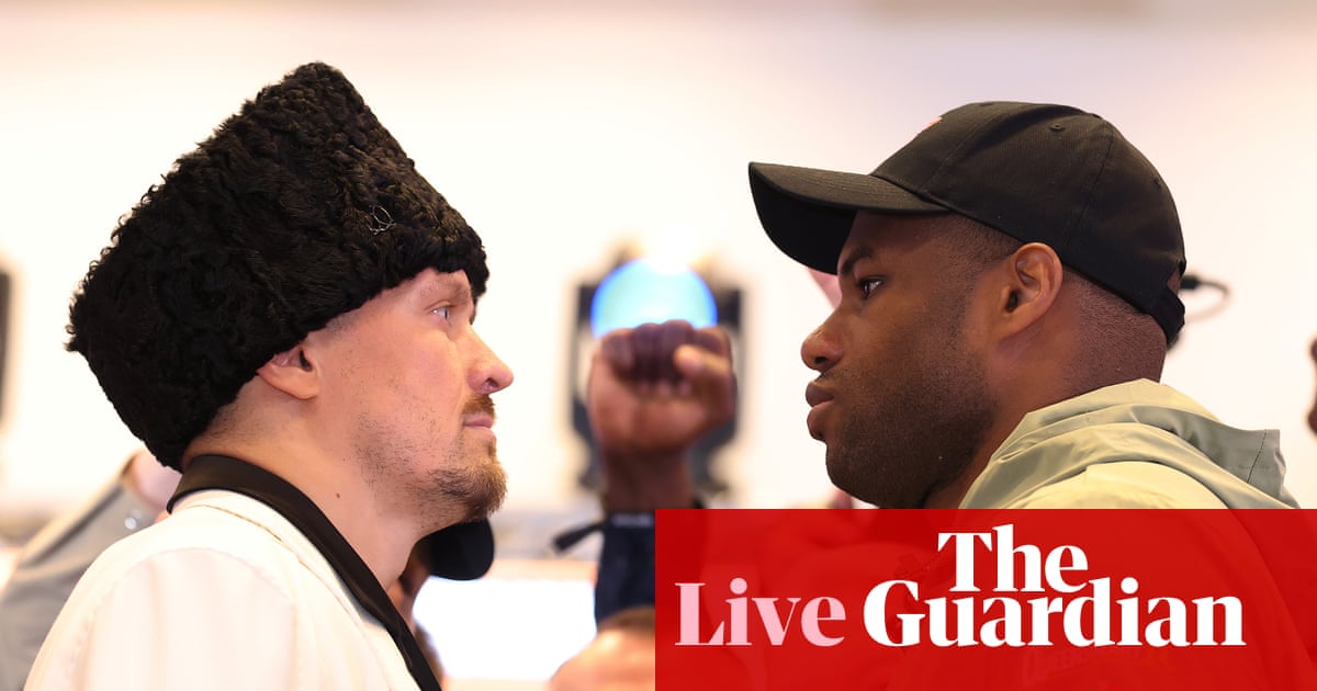 Oleksandr Usyk v Daniel Dubois: undisputed heavyweight championship - live updates