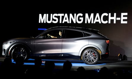 An electric Ford Mustang Mach-E