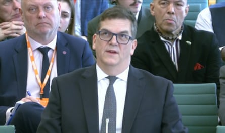 Olly Robbins appears before the foreign affairs committee in London on Tuesday.