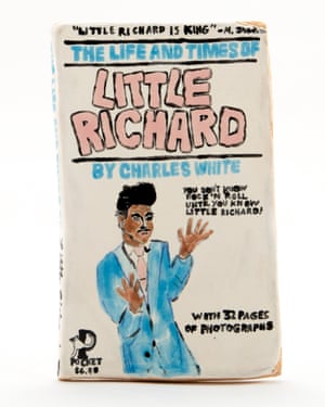The Life And Times of Little Richard by Charles White book made in clay ceramic by artist Seth Bogart