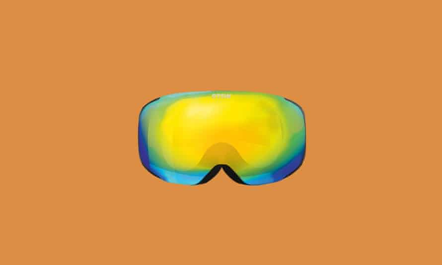 Ski goggles made from recycled plastic