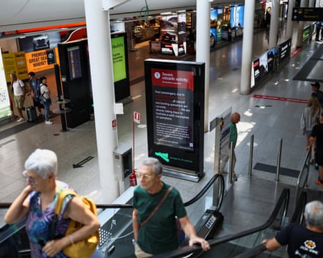 A view of an information board inside the terminal at Vincenzo Bellini Catania Airport following the closure of the airport due to an ash cloud from Sicily’s Mount Etna eruption in Catania, Italy.