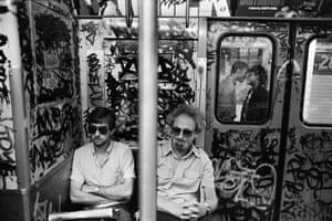 Subway Kiss, NYC, 1987 ‘This photograph was extremely lucky: I boarded the train in the middle of the carriage, then I walked to the end of the car where I saw the couple about to kiss on the platform and the two guys with shades in the foreground. I made two pictures with the doors open. Then the doors closed, and to my amazement the glass was cracked exactly where the kissing couple’s faces lined up. I knew that was the best picture of the three frames. Sometimes the photo gods throw you a bone and you make a picture that becomes an instant metaphor