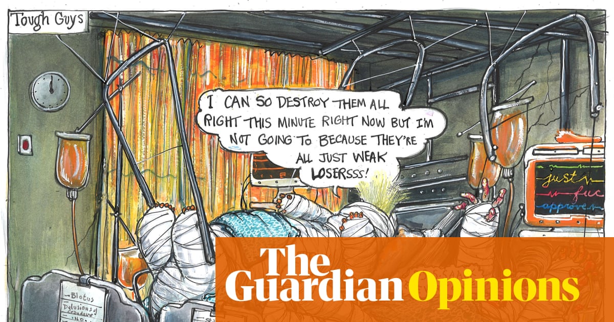Martin Rowson on the ailing leaderships of Trump and Starmer – cartoon