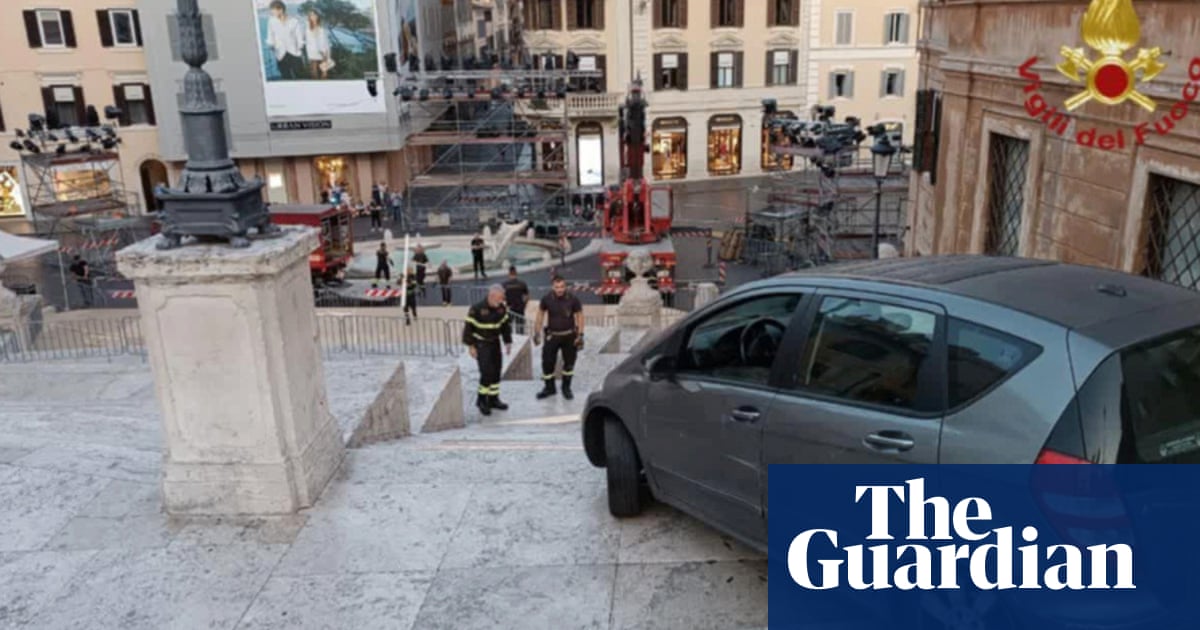 Man, 80, gets struck trying drive down the Spanish Steps in Rome