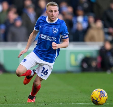 Joe Morrell in action for Portsmouth