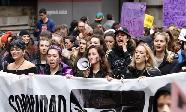 The Elimination of Violence against Women protest, Madrid, on Sunday