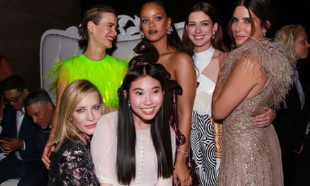 Awkwafina at the Ocean’s 8 world premiere in New York with her co-stars.