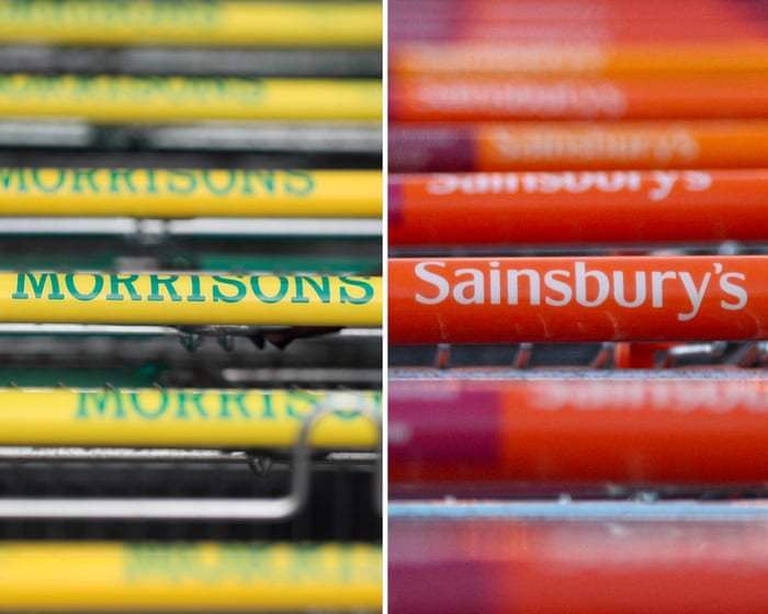 Image accompanying the story: Sainsbury’s and Morrisons ‘held talks this year’ on multibillion-pound merger