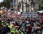 Thousands march against far right in London in biggest ever multicultural protest