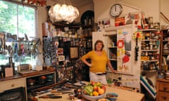 Chef Allegra McEvedy in her kitchen at home, July 2017.