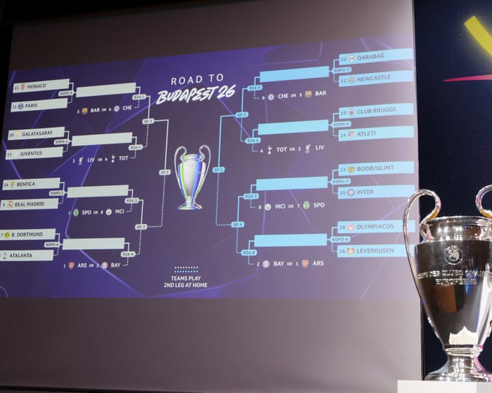 Champions League playoffs: Benfica get Real Madrid rematch, Newcastle face Qarabag