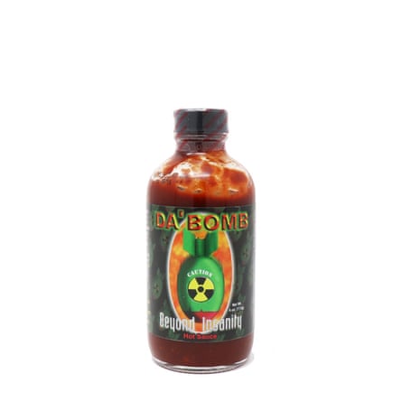 Hotter than hell: Da Bomb’s hot sauce.