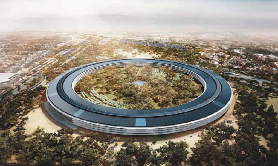 The planned development for the Apple Campus.