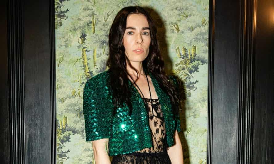 Sinead O’Brien pictured very much not at Glastonbury but at a recent Gucci party instead.