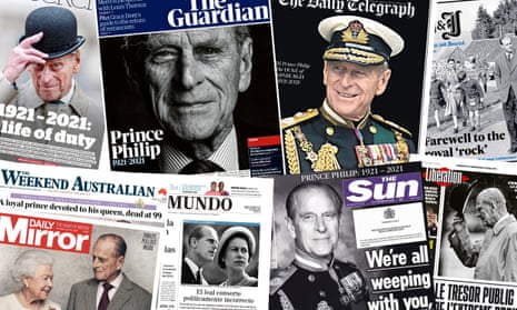 Front pages from around the world report on the death of Prince Philip. 