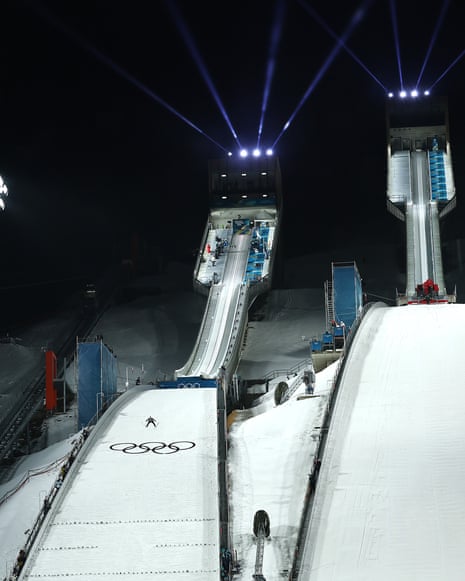 A ski jumping facility