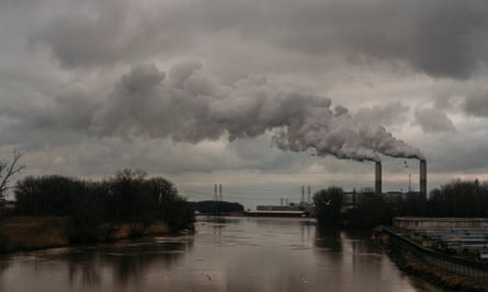 US ‘ Trump voters in Monroe County, MichiganViews of the DTE Energy Monroe Power Plant in the distance on Monday, Jan. 13, 2019 in Monroe, Mich. The plant is coal-fired. Erin Kirkland for the Guardian