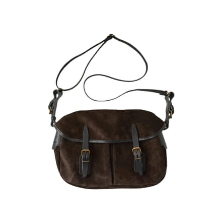 Toast Bleu de Chauffe Musette suede bag
