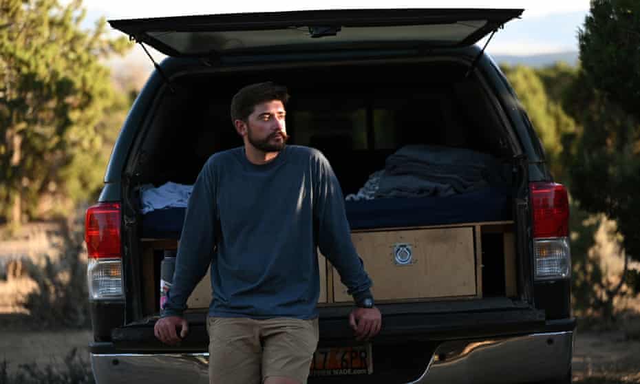 Former Forest Service woodland firefighter Luke Meyer lived out of his truck for nearly four months earlier this year when he worked as a seasonal firefighter.