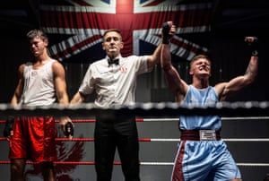 Personnel, 3rd place: RAF Odiham military boxing evening: SAC Brad Axe, an RAF firefighter based at RAF Odiham, celebrates having won against a local fighter called Micky