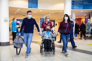 Margaret Keenan is leaving hospital with her daughter and granddaughter