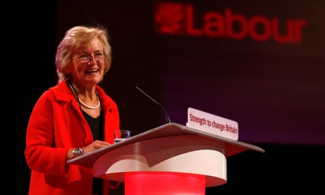Glenys Kinnock addressing the Labour party conference in Bournemouth in 2007.