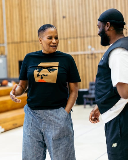 Tracey Scott Wilson and Ashley Thomas in rehearsals for The Story.