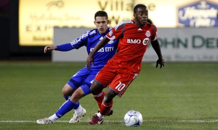 Rohan Ricketts playing for Toronto FC in 2009.