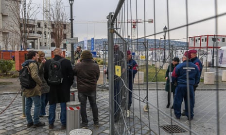 A group of Hungarian journalists are kept out after being denied access to Viktor Orbán’s annual press conference in Budapest.