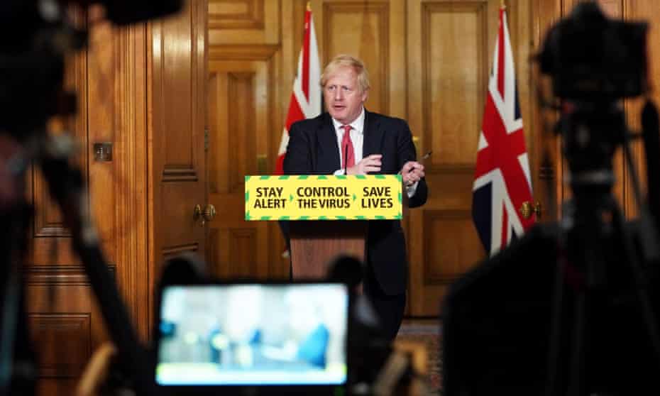 Boris Johnson at coronavirus press conference