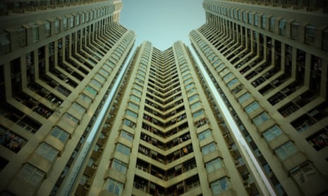 Straight From The Top Of A Tall Building Looking Down
