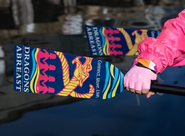 Team-made paddles.