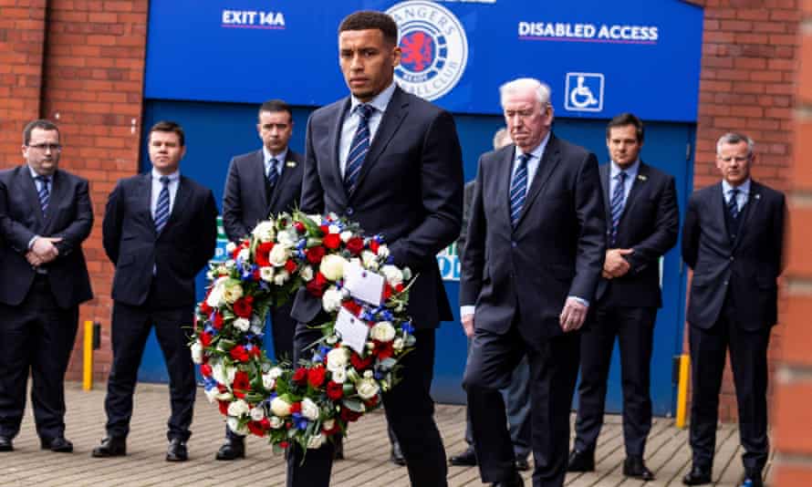 Rangers v RB Leipzig: Europa League semi-final, second leg – live! | Europa League 2 James Tavernier at Ibrox today.