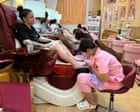 Pedicures and a pair of socks: sailors from USS Abraham Lincoln go wild in party resort of Pattaya