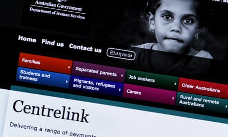 Centrelink web page
