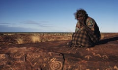 The carvings of circles and tracks in Arrernte lands in Northern Territory.