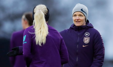 Hege Riise at England training