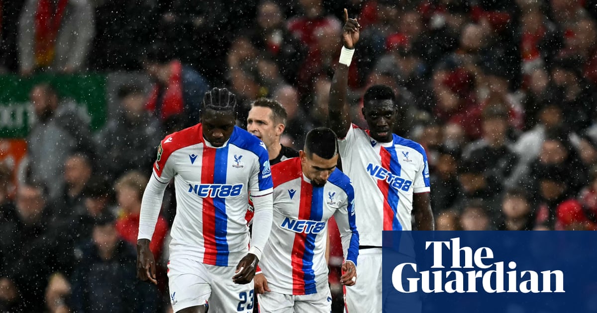 Sarr double for Crystal Palace sends young Liverpool side out of Carabao Cup