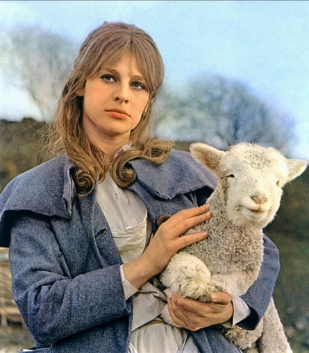 Julie Christie holds a sheep in 1967’s Far from the Madding Crowd.