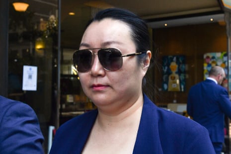 Jie Shao outside the Downing Centre district court in Sydney in 2021
