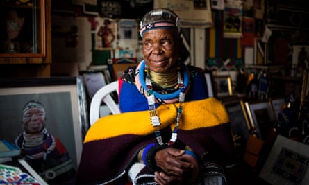 Esther Mahlangu at her home in Mabhoko village, Mpumalanga