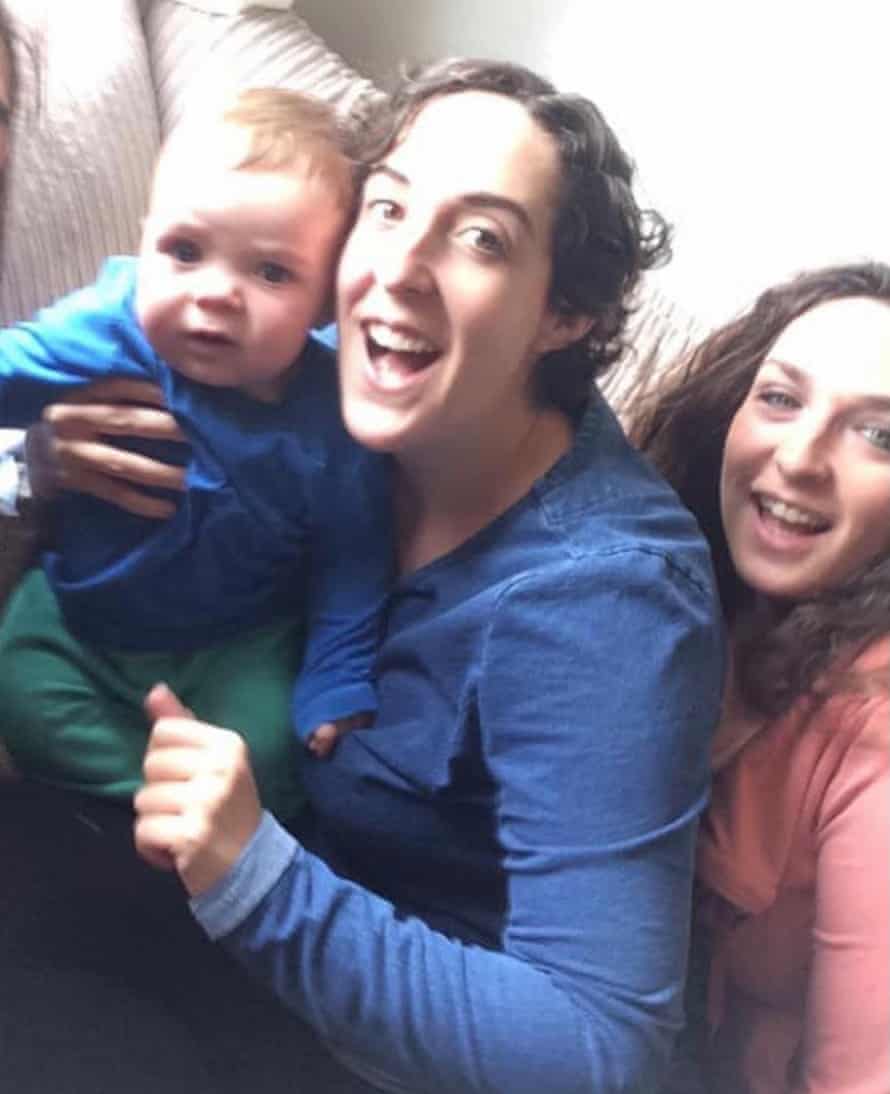 Elly Ingram, right, with her sister Jo and her nephew, Reuben, in 2019.