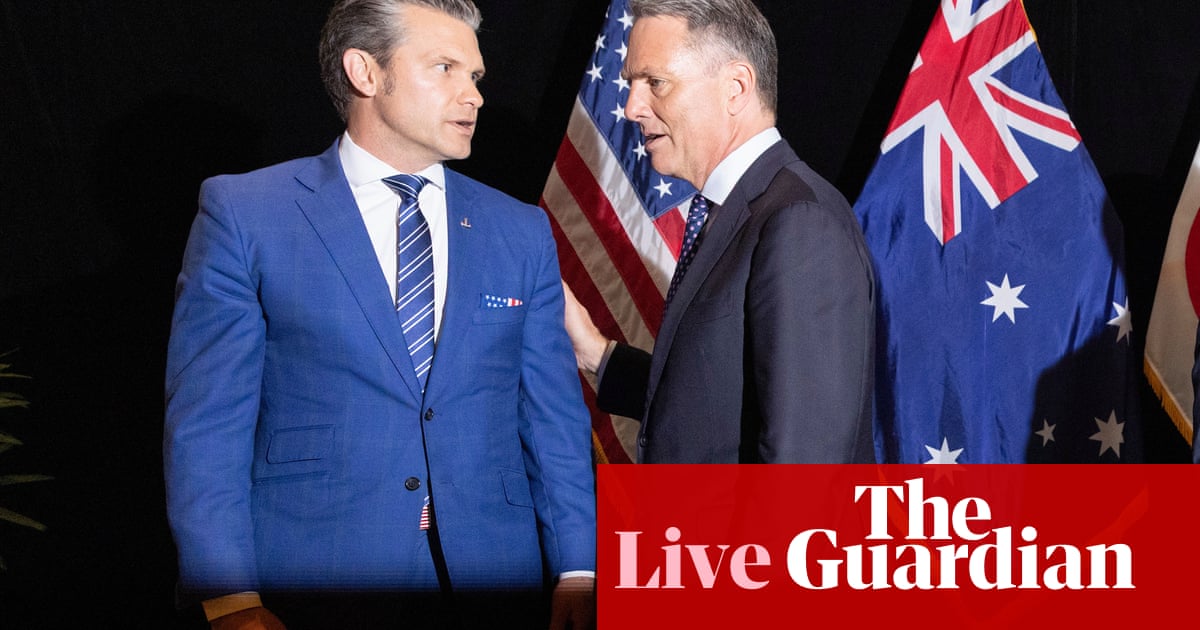 Australia news live: Hegseth asks Marles to lift defence spending to 3.5% of GDP; house prices jump after rate cuts