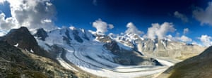 Morteratsch Glacier Morteratsch Glacier, Bernina Range, Switzerland