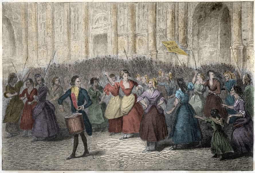 Women from the Halles market going to Versaillesduring the French Revolution of 1789