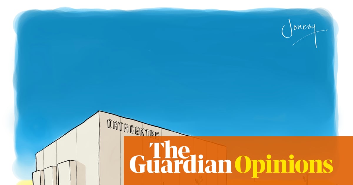 Steve Jones on the pros and cons of AI datacentres – cartoon