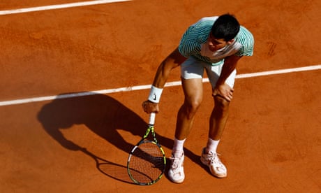 Novak Djokovic beats ailing Carlos Alcaraz: French Open semi-final – as it happened